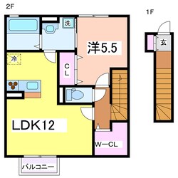 セジュール近江の物件間取画像